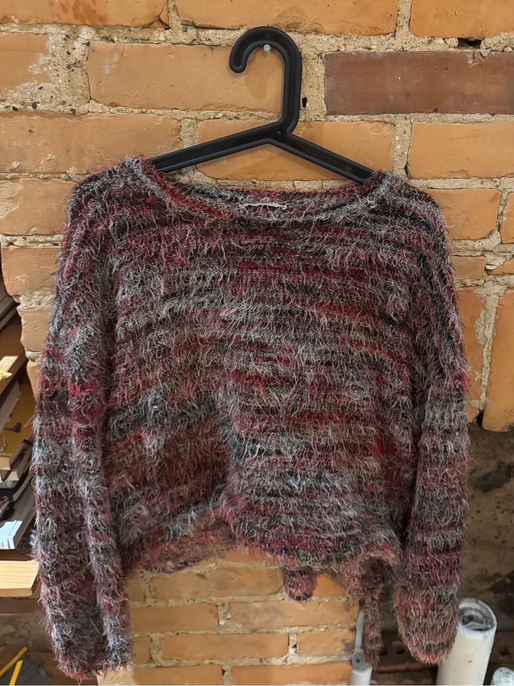 Oversized Mohair Zara Sweater with Tie